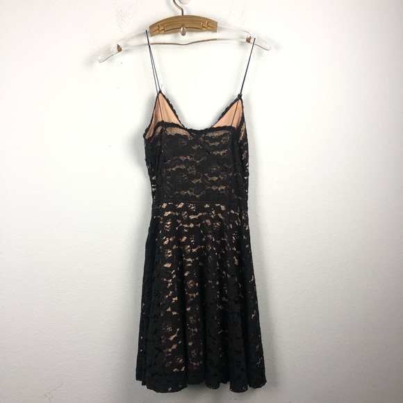 Zara black lace skater cocktail dress - Picture 7 of 8